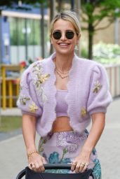 Vogue Williams at Stephs Packed Lunch TV Studios in Leeds 06/14/2022