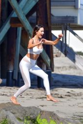 Alessandra Ambrosio in Workout Clothing 07/30/2022
