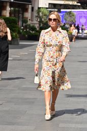 Amanda Holden in a Floral Dress - London 07/13/2022