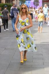 Amanda Holden in a Print Dress - London 07/14/2022
