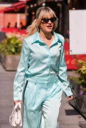 Ashley Roberts in a Casual Blue Top in London 07/04/2022