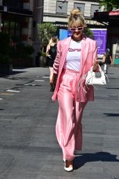 Ashley Roberts in a Pink Trouser Suit   London 07 08 2022   - 25