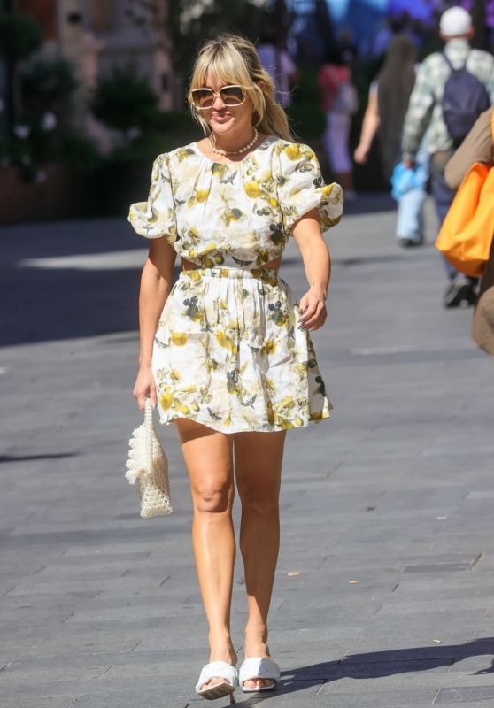 Ashley Roberts Looks Chic in Floral Set - London 07/15/2022 • CelebMafia