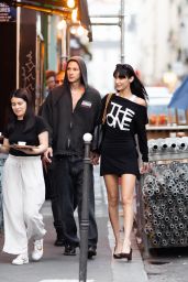 Bella Hadid - Shopping at the Vintage Thrift Store "Pretty Box" in Paris 07/09/2022