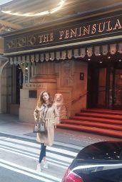 Blanca Blanco Carries a Gucci Handbag - The Peninsula Hotel in NY 07/11/2022