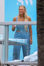 Camille Kostek - Films a Show for Sport Illustrated in South Florida 07/17/2022