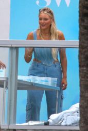 Camille Kostek - Films a Show for Sport Illustrated in South Florida 07/17/2022