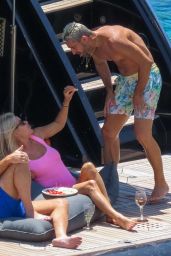 Caroline Stanbury in a Pink Swimsuit   Mykonos 06 29 2022   - 61