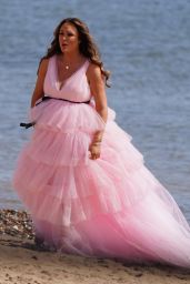 Charlotte Crosby   Filming BBC Reality TV Show on a Beach in Sunderland 07 08 2022   - 14