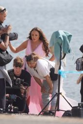 Charlotte Crosby   Filming BBC Reality TV Show on a Beach in Sunderland 07 08 2022   - 6