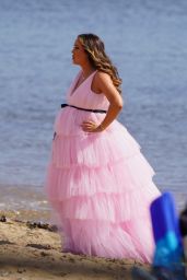 Charlotte Crosby   Filming BBC Reality TV Show on a Beach in Sunderland 07 08 2022   - 17