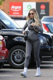 Chloe Sims in Grey Gym Gear   Essex 06 09 2022   - 6