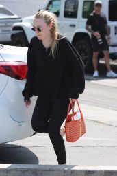 Dakota Fanning Carries Her Goyard Personalized Tote With Her Initials 07/25/2022