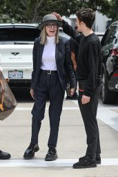 Diane Keaton at Louis Vuitton Store in Beverly Hills 07/28/2022