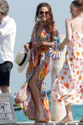 Emma Thynn in a Stylish Multicolour Dolce in Saint Tropez 07/27/2022