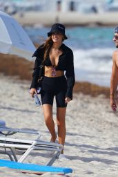 Haley Kalil on the Beach in Miami 07/22/2022
