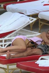Heidi Klum and Tom Kaulitz at the Pool in Miami Beach 07/18/2022