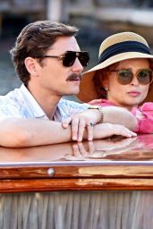 Helena Bonham Carter - Filming ITV Series "Nolly" in Venice 07/19/2022