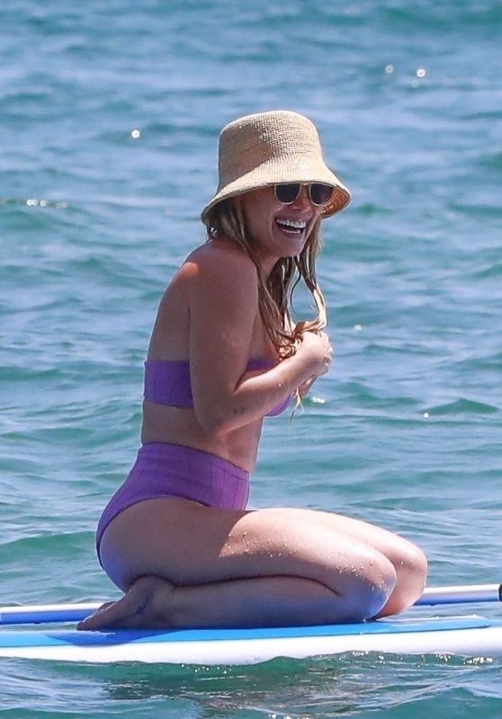 Hilary Duff in a Bikini - Celebrating the 4th of July in Malibu 07/05/2022