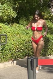 Iva Kovacevic in a Red Bikini 07/24/2022