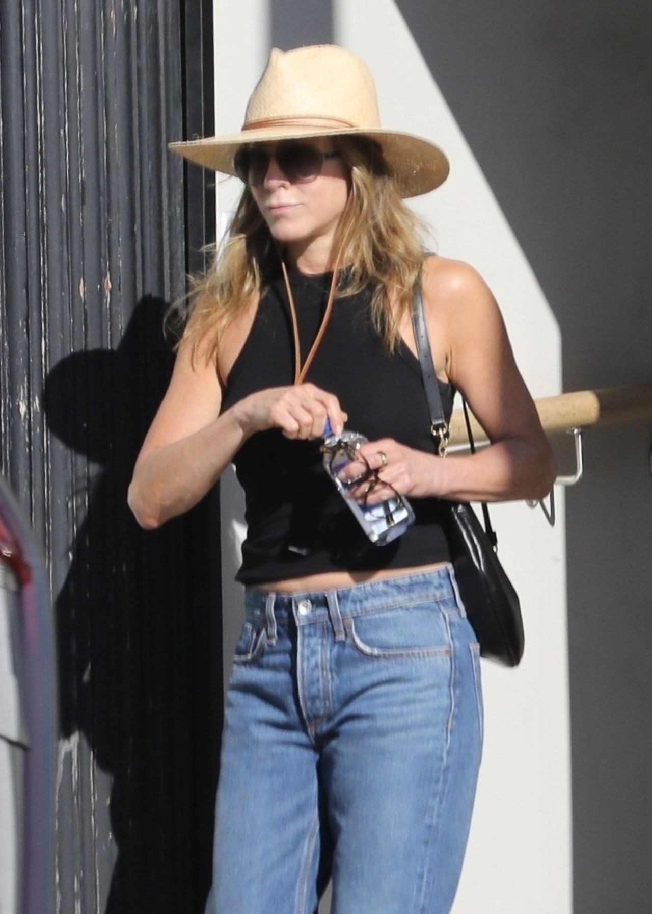 Jennifer Aniston leaving hair salon in Hollywood