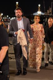 Jennifer Lopez and Ben Affleck - Cheval Blanc Restaurant in Paris 07/23/2022