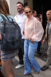 Jennifer Lopez and Ben Affleck - Leaving the Costes Hotel in Paris 07/25/2022