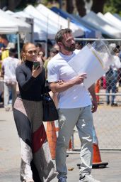 Jennifer Lopez and Ben Affleck - Shopping at Melrose Trading Post in LA 07/03/2022