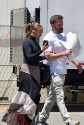 Jennifer Lopez and Ben Affleck - Shopping at Melrose Trading Post in LA 07/03/2022