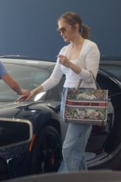 Jennifer Lopez Shopping for a New Rolls-Royce in Beverly Hills 07/02/2022