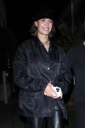 Josephine Skriver in all Black at Giorgio Baldi in Santa Monica 07/09/2022