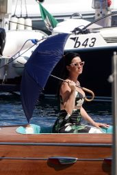 Katy Perry - Filming the New Dolce & Gabbana Commercial in Capri 07/16/2022
