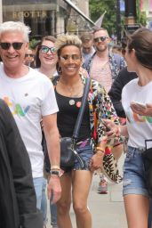 Kelly Holmes Joins ITV friend Phillip Schofield and Alison Hammond at the Pride Festival in London 07/02/2022