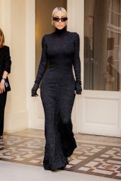 Kim Kardashian - Arrives at the Balenciaga Fashion Show in Paris 07/06/2022
