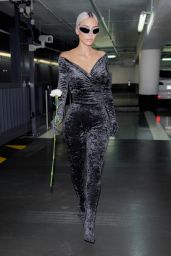 Kim Kardashian in a Velvet Balenciaga Bodysuit   Paris Fashion Week 07 06 2022   - 55