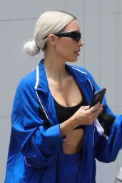 Kim  Kardashian on the Beach in Malibu 07/09/2022