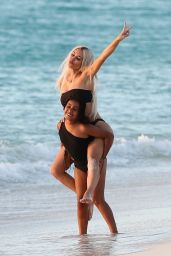 Kim Kardashian on the Beach in Turks & Caicos Islands 07/03/2022