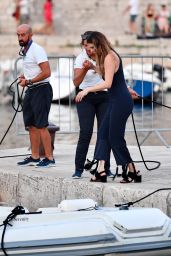 Lake Bell and Chris Rock   Exploring and Sightseeing in the Old City Harbor of Dubrovnik 07 22 2022   - 7