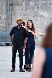 Lake Bell and Chris Rock   Exploring and Sightseeing in the Old City Harbor of Dubrovnik 07 22 2022   - 67