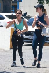 Lucy Hale in Gym Ready Outfit in Studio City 07/01/2022