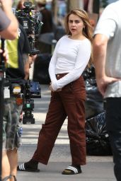 Mae Whitman - "Up There" Set in New York 07/27/2022