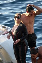 Mariah Carey in the Sea in Capri 07/16/2022