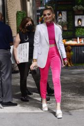 Meg Donnelly   Arrives For Her Appearance on  Live with Kelly and Ryan  in NYC 07 07 2022   - 69