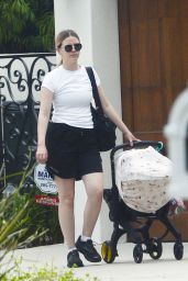 Mia Goth With Her Newborn in LA 06/28/2022
