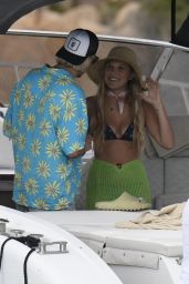 Millie Bobby Brown on a Boat in Sardinia 07/07/2022