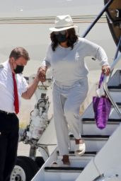 Oprah Winfrey - Arrives Back in Santa Barbara 07/17/2022