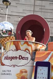 Pixie Lott at the Launch of the Häagen-Dazs Ice Cream Van of Ice Cream Vans in London 07/15/2022