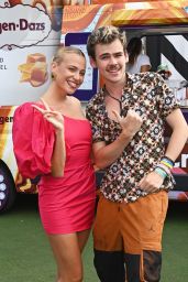 Pixie Lott at the Launch of the Häagen-Dazs Ice Cream Van of Ice Cream Vans in London 07/15/2022