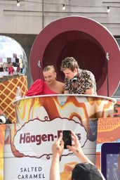 Pixie Lott at the Launch of the Häagen-Dazs Ice Cream Van of Ice Cream Vans in London 07/15/2022