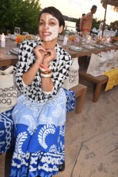 Rosario Dawson in a Multiprint Outfit and Basquiat at the Surf Lodge in Montauk 07/03/2022